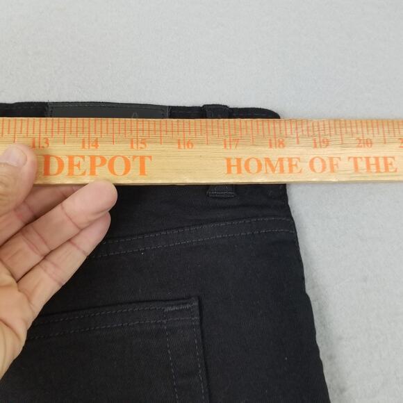 Dearborn Denim Jeans Mens 35 Black Slim Fit Stretch Made USA Straight Leg Pants - Picture 9 of 13